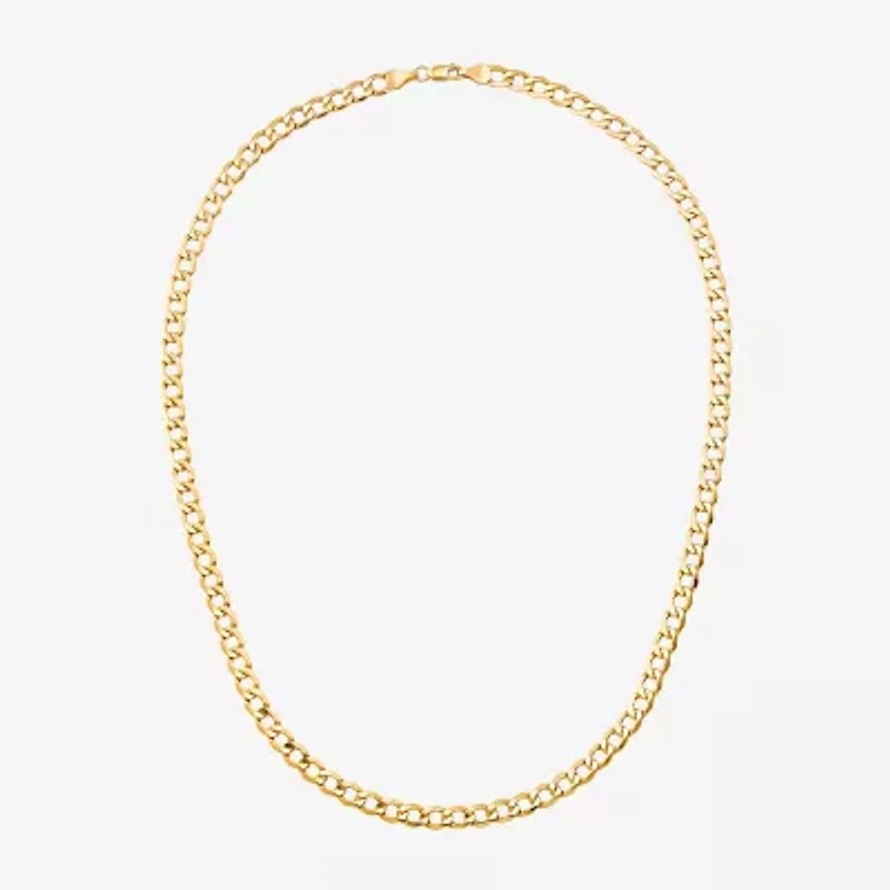 Made Italy Unisex Adult 18 - 22 Inch 10K Gold Link Necklace