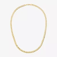 Made Italy Unisex Adult 18 - 22 Inch 10K Gold Link Necklace