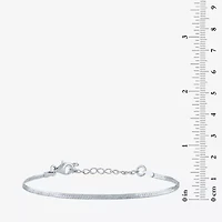 Diamond Addiction Womens 2-pc. Diamond Accent White Diamond Sterling Silver or Gold Over Silver Bracelet Set