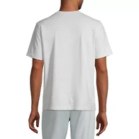 Stafford Super Soft Mens Crew Neck Short Sleeve Pajama Top