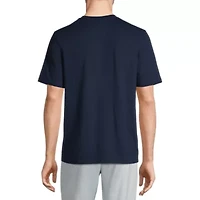 Stafford Super Soft Mens Crew Neck Short Sleeve Pajama Top