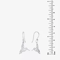 Silver Treasures Hummingbird Womens Sterling Silver Drop Earrings