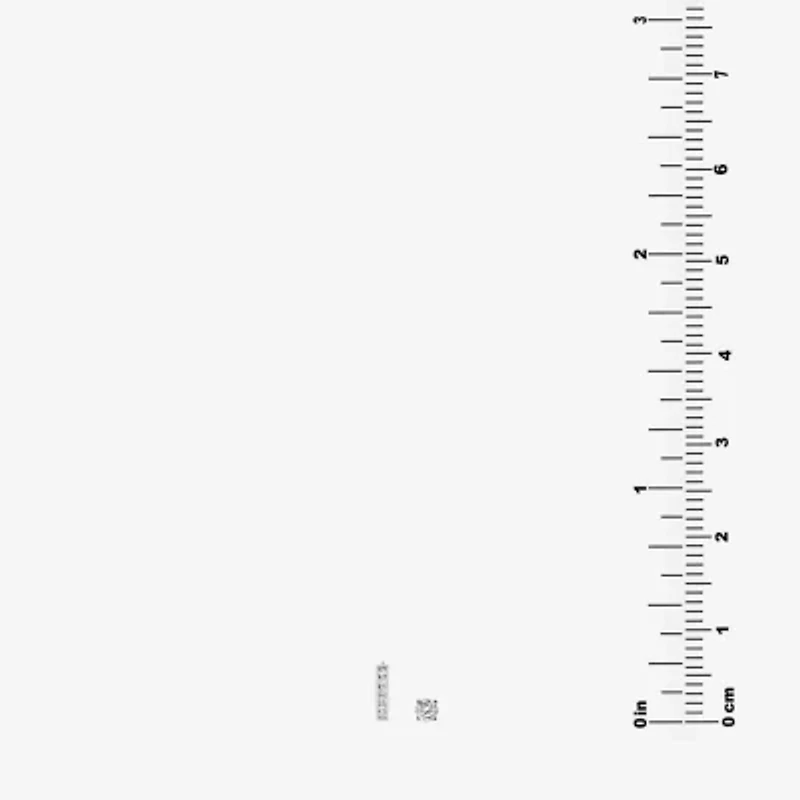 Silver Treasures Womens Cubic Zirconia Sterling Silver 2 Pair Earring Set