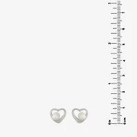 Silver Treasures Cultured Freshwater Pearl Sterling Silver 9mm Stud Earrings