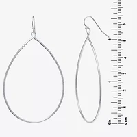 Silver Reflections Womens Pure Silver Over Brass Pear Drop Earrings