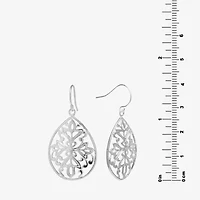 Silver Reflections Pure Silver Over Brass Pear Drop Earrings
