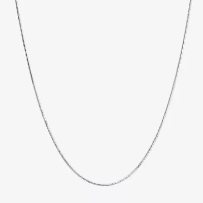 Silver Treasures Womens Sterling Silver 18 Inch Snake Chain Necklace
