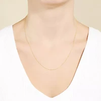 Silver Treasures Made In Italy Womens 14K Gold Over Silver 18 Inch Bead Chain Necklace