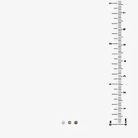 Silver Treasures Stud Womens Multi Color Crystal Sterling Silver 3 Pair Earring Set