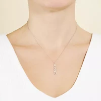 Silver Treasures Blessed Womens Sterling Silver 16 Inch Pendant Necklace