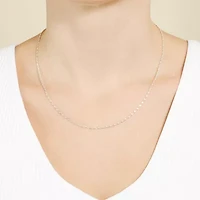 Silver Reflections Pure Silver Over Brass 18 Inch Link Chain Necklace