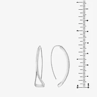 Silver Reflections Womens Pure Silver Over Brass Drop Earrings