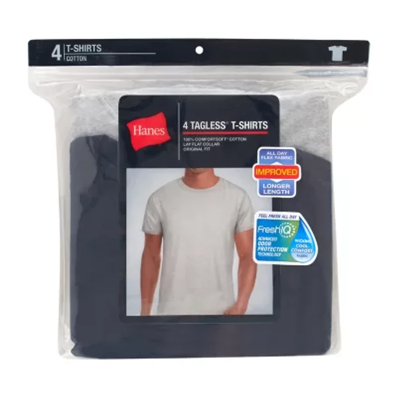 Hanes Fresh Iq Comfort Soft Mens Short Sleeve Crew Neck T-Shirt