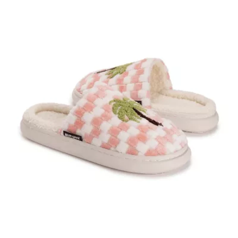 Muk Luks Joss Slide Womens Memory Foam Slip-On Slippers