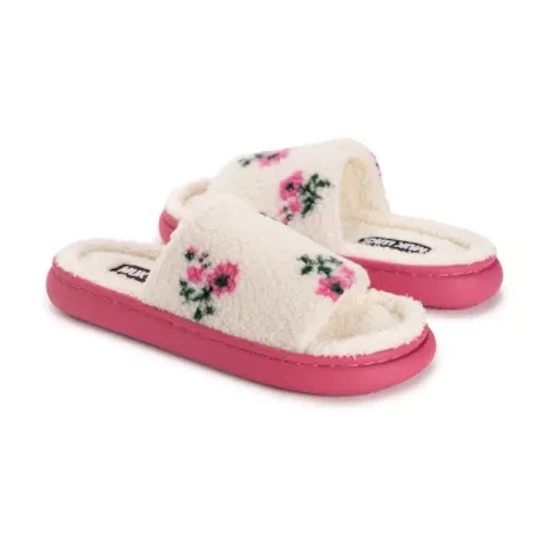Muk Luks Marsai Slide Womens Memory Foam Slip-On Slippers