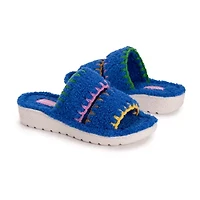 Muk Luks Double Strap Womens Memory Foam Slip-On Slippers