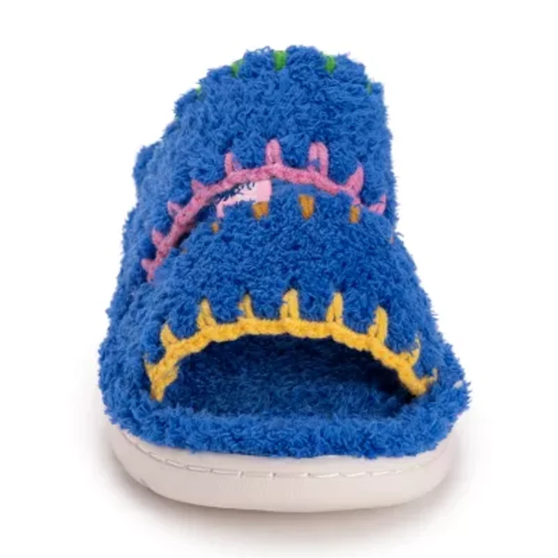 Muk Luks Double Strap Womens Memory Foam Slip-On Slippers