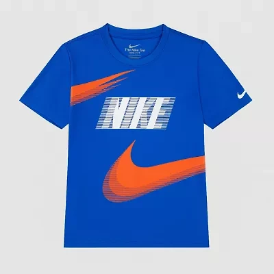 Nike Little Boys Crew Neck Short Sleeve Regular Fit Graphic T-Shirt