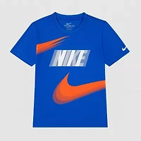 Nike Little Boys Crew Neck Short Sleeve Regular Fit Graphic T-Shirt
