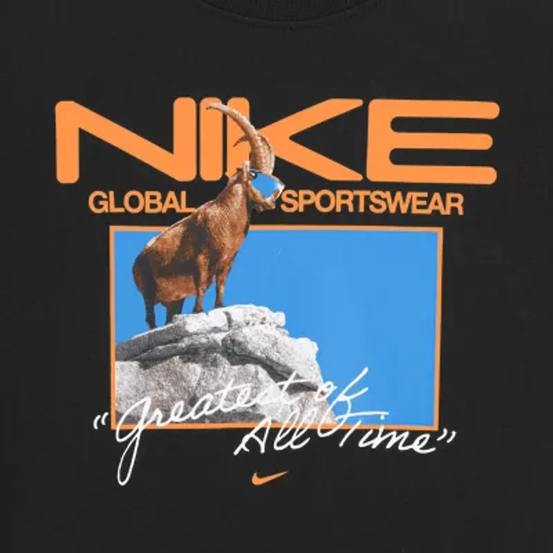 Nike Little Boys Crew Neck Short Sleeve Regular Fit Graphic T-Shirt