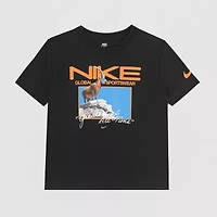 Nike Little Boys Crew Neck Short Sleeve Regular Fit Graphic T-Shirt