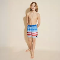 Quiksilver Big Kid Boys Striped Swim Trunks
