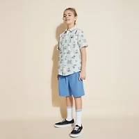 Quiksilver Big Kid Boys Short Sleeve Regular Fit Button-Down Shirt