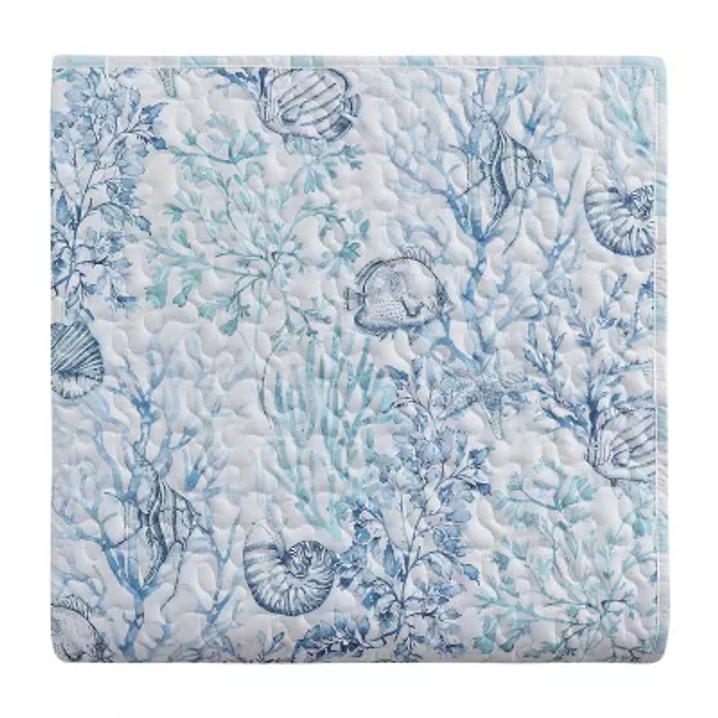 Richmond Park Cabana Coral 3-pc. Quilt Set