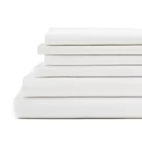 Home Expressions Cool And Crisp 6pc Cotton Percale Sheet Set