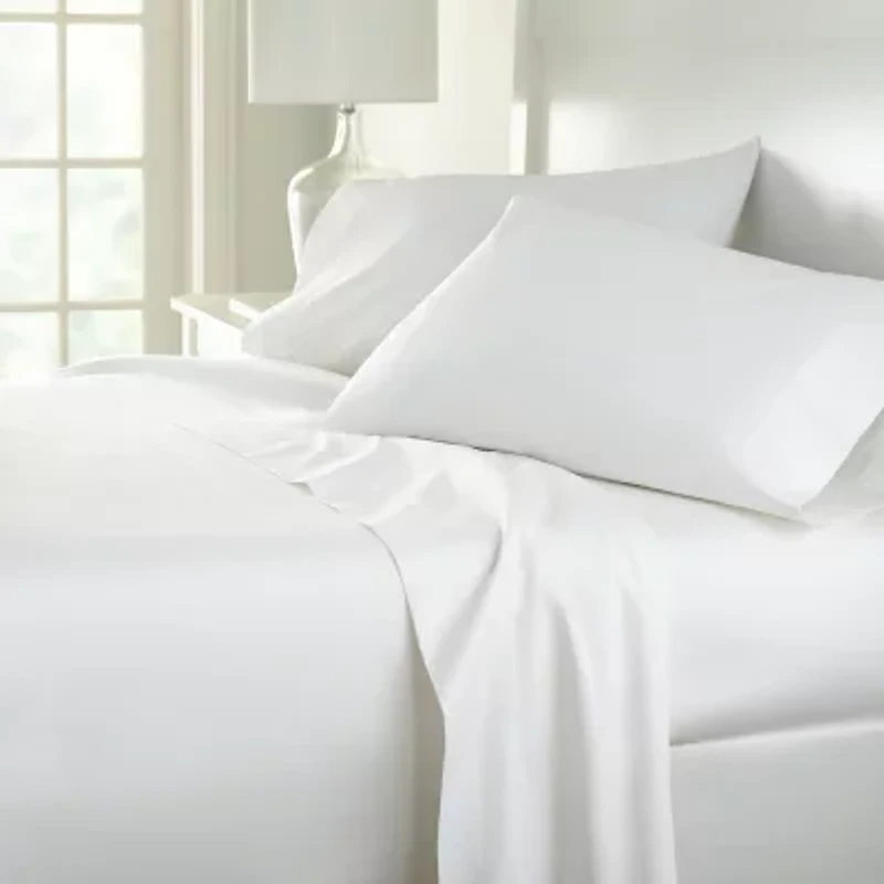 Home Expressions Cool And Crisp 6pc Cotton Percale Sheet Set