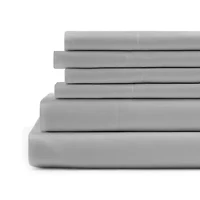 Home Expressions Cool And Crisp 6pc Cotton Percale Sheet Set
