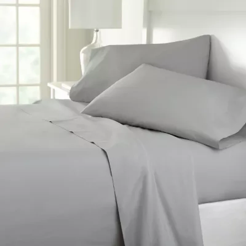 Home Expressions Cool And Crisp 6pc Cotton Percale Sheet Set