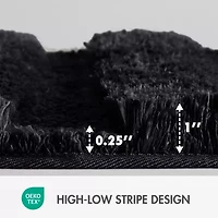 Madison Park Tufted Pearl Channel Soft Solid Bath Rug