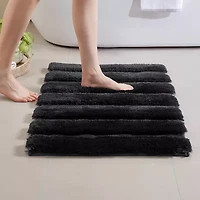 Madison Park Tufted Pearl Channel Soft Solid Bath Rug