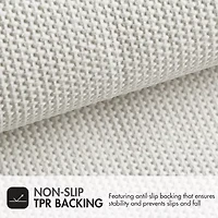 Madison Park Tufted Pearl Channel Soft Solid Bath Rug