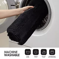 Madison Park Tufted Pearl Channel Soft Solid Bath Rug