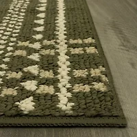 Maples Border Plaid Indoor Rectangular Accent Rug