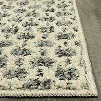 Maples Tiled Pebble Gray Indoor Rectangular Accent Rug