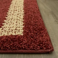 Maples Solid Cut and Loop Indoor Rectangular Accent Rug