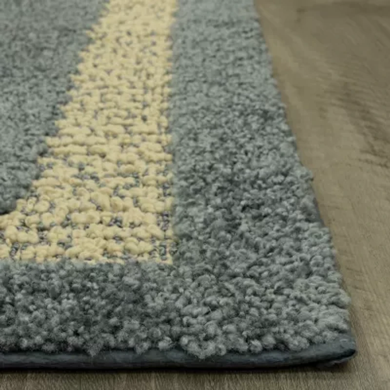 Maples Solid Cut and Loop Indoor Rectangular Accent Rug