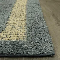 Maples Solid Cut and Loop Indoor Rectangular Accent Rug