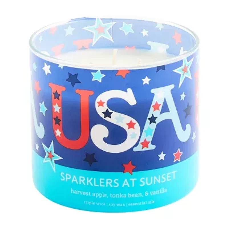 Distant Lands 14oz Sparklers At Sunset 3-Wick Scented Jar Candle