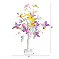Nearly Natural 2ft Butterfly Twig Indoor Artificial Tree