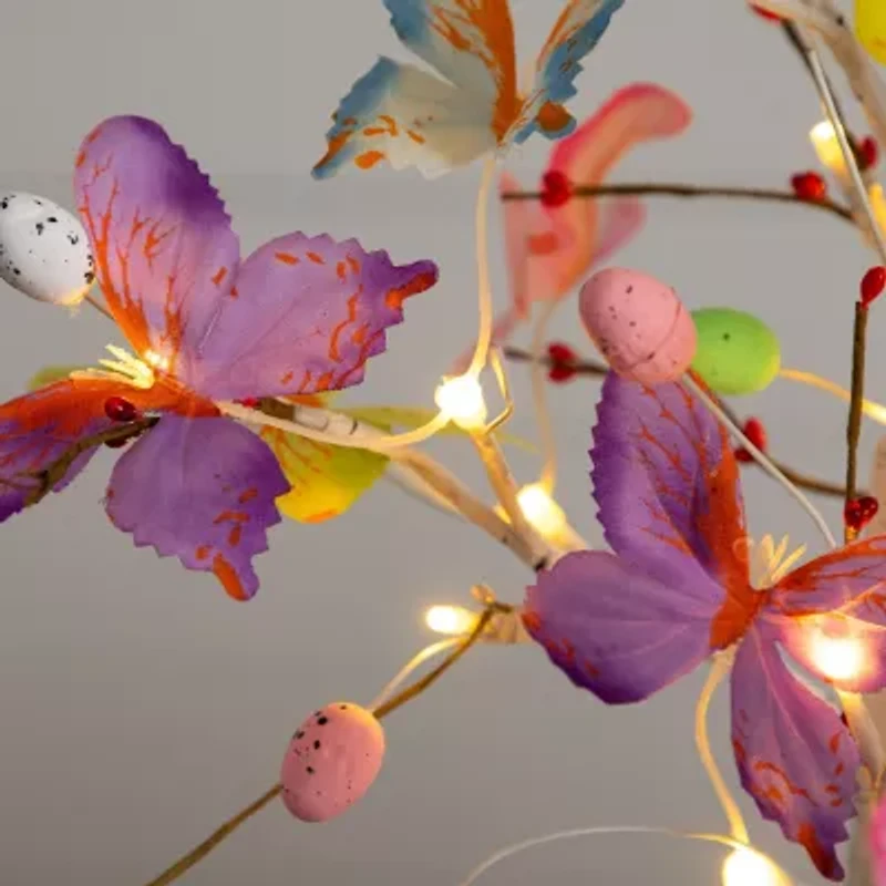 Nearly Natural 2ft Butterfly Twig Indoor Artificial Tree