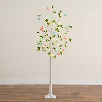Nearly Natural 6ft Blooming Easter Egg Twig Indoor Artificial Tree