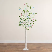 Nearly Natural 6ft Blooming Easter Egg Twig Indoor Artificial Tree