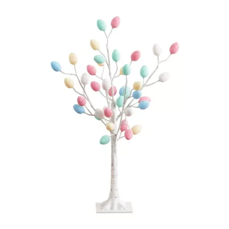 Nearly Natural 3ft Easter Twig Lighted Indoor Artificial Tree