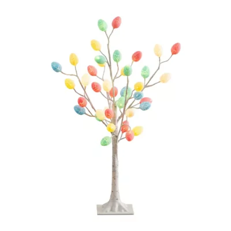 Nearly Natural 3ft Easter Twig Lighted Indoor Artificial Tree