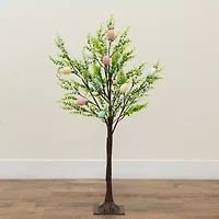 Nearly Natural 3ft Easter Egg Twig With Greens Lighted Indoor Artificial Tree