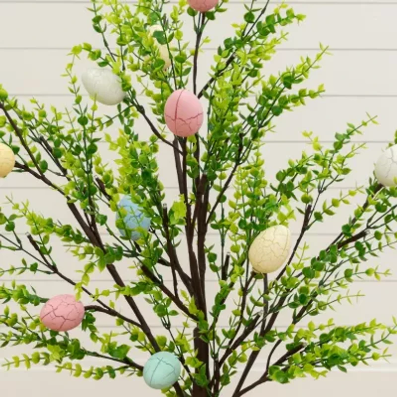 Nearly Natural 3ft Easter Egg Twig With Greens Lighted Indoor Artificial Tree